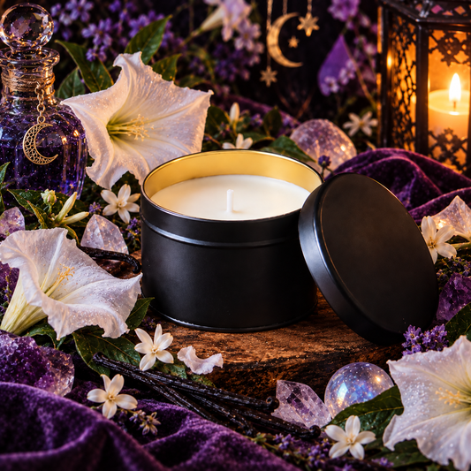 Lush Moon Bloom Soy Candle Tin w/ Cotton Wick 4oz